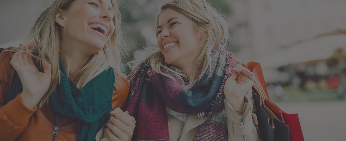 girls laughing